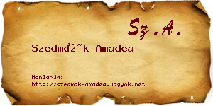 Szedmák Amadea névjegykártya